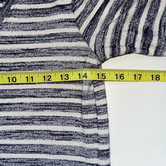 GAP Navy Blue & White Striped Brushed Round Hem Shirt Midi Dress Xsmall Women’s - Picture 6 of 10